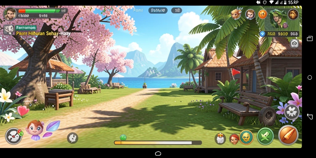 Tangkapan layar menampilkan gameplay menarik dari 55RP.