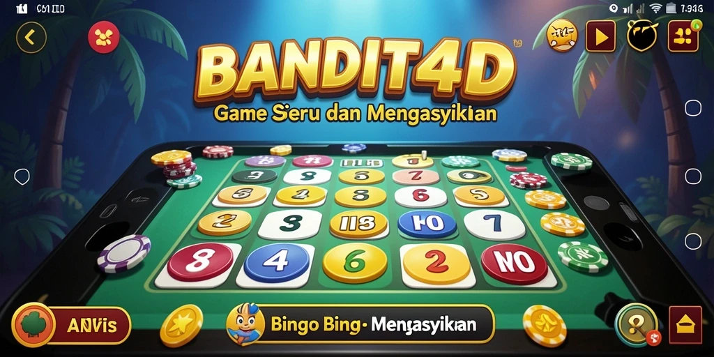 Tampilan gameplay BANDIT4D yang menarik dan interaktif.