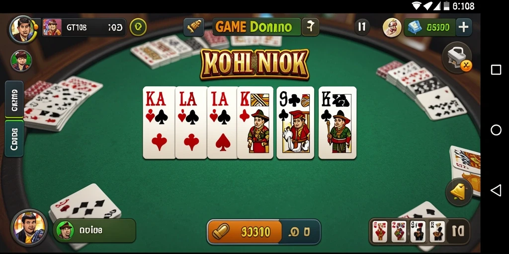 Tampilan gameplay Domino yang menarik dan interaktif di GT108.
