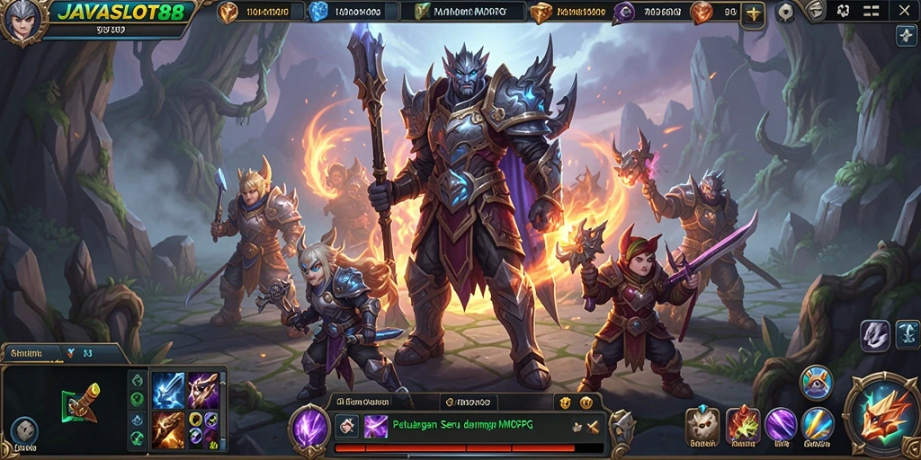 Screenshot gameplay <strong>JAVASLOT88</strong> menampilkan aksi seru dalam pertarungan antar pemain.