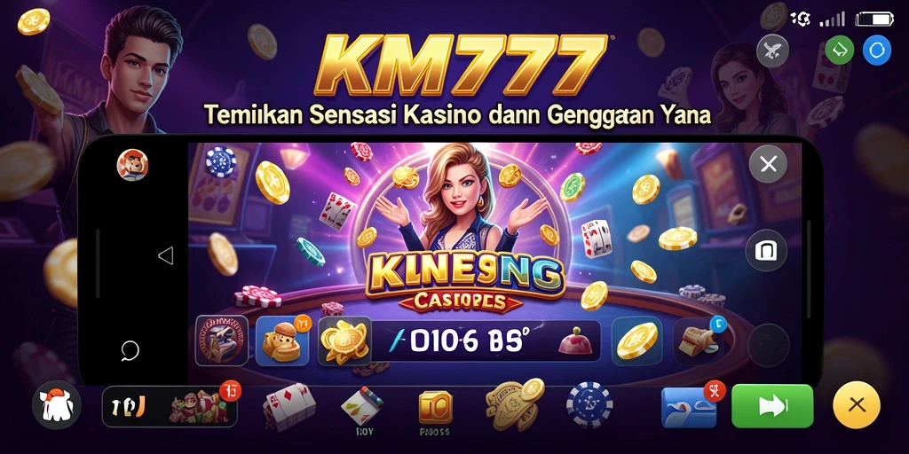 Tampilan permainan kasino yang seru dan mengasyikkan di KM777.
