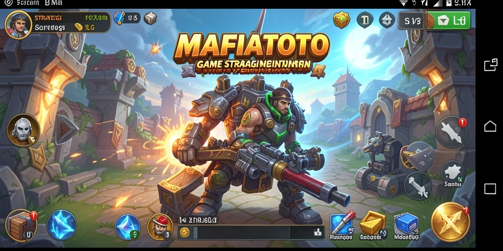 Tangkapan layar gameplay <strong>MAFIATOTO</strong> menampilkan aksi seru dalam membangun kerajaan.