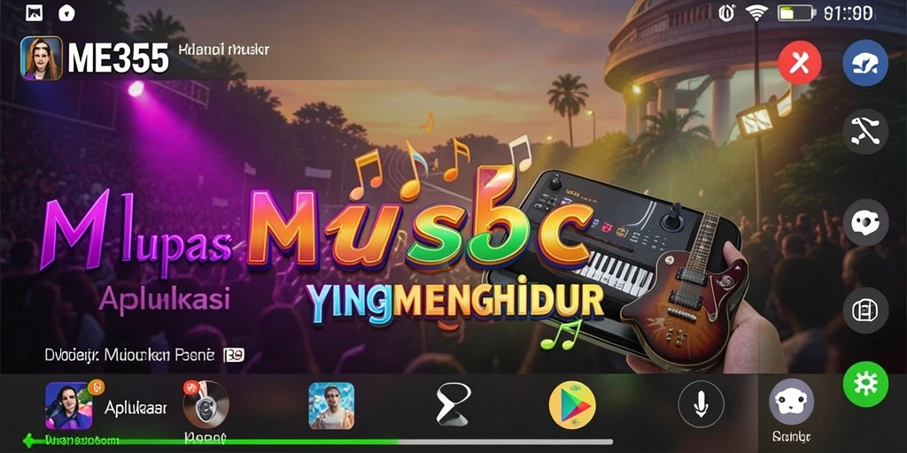 Gameplay interaktif ME355 yang menantang dengan musik favorit.