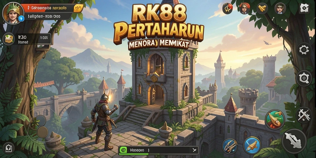 Gameplay seru RK88 dalam genre Tower Defense.