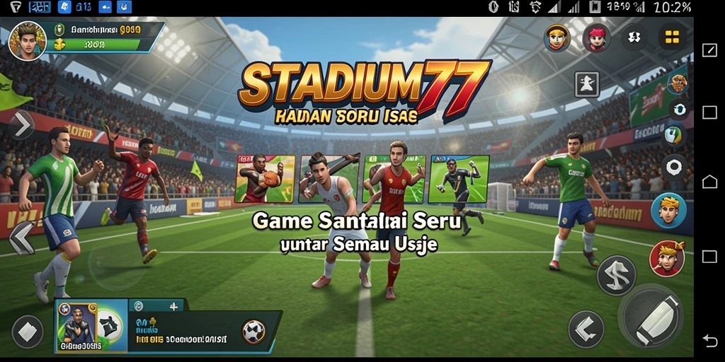 Tampilan gameplay seru dalam STADIUM77 yang cocok untuk bersantai.