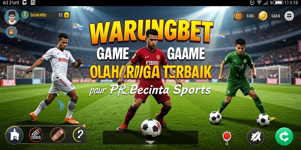 Menampilkan tampilan menarik dari pertandingan olahraga di WARUNGBET.