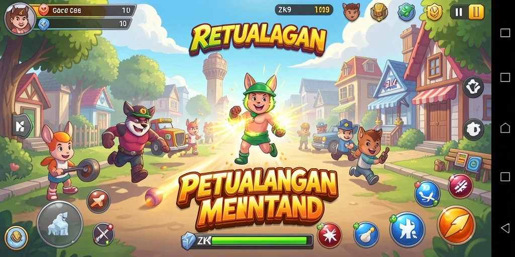 Tampilan menarik dari gameplay ZK9 yang penuh aksi.